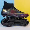 Футбольные бутсы высокие tf сломанные ногти искусственный газон кожаные ноги мальчики и девочки AG длинные ногти соревнования студент тренировочные туфли