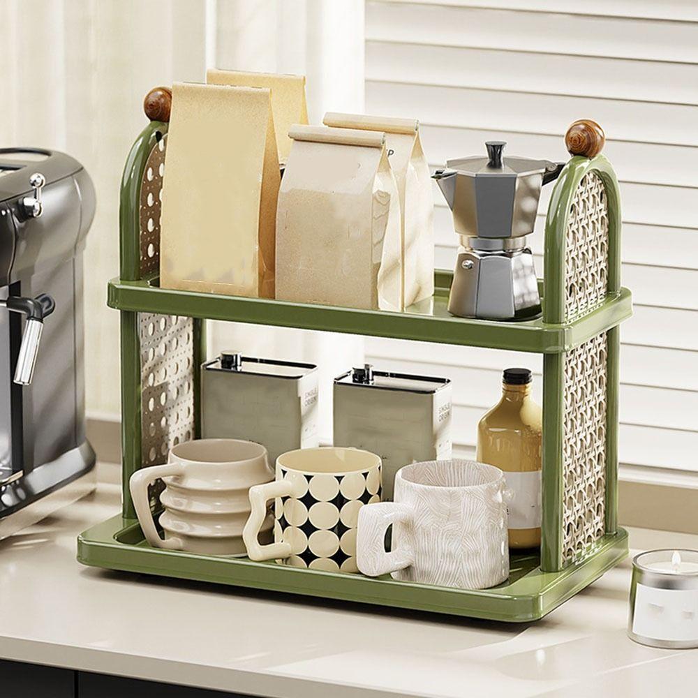 Plastic Cup Holder Saving Space Mug Storage Rack Cosmetics Storage Rack Desktop