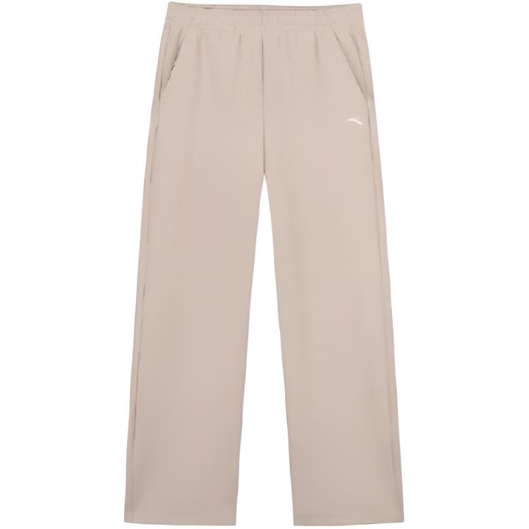 Anta Повседневные Простые Однотонные Удобные Свободные Универсальные Дышащие Трикотажные Спортивные Брюки Прямого Кроя Женские низы 962537301-2