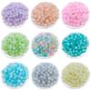 30 шт. для изготовления браслета и ожерелья, желейные цветные свободные бусины, размазанные градиентные свободные бусины, аксессуары для ювелирных изделий своими руками, креативные бусины