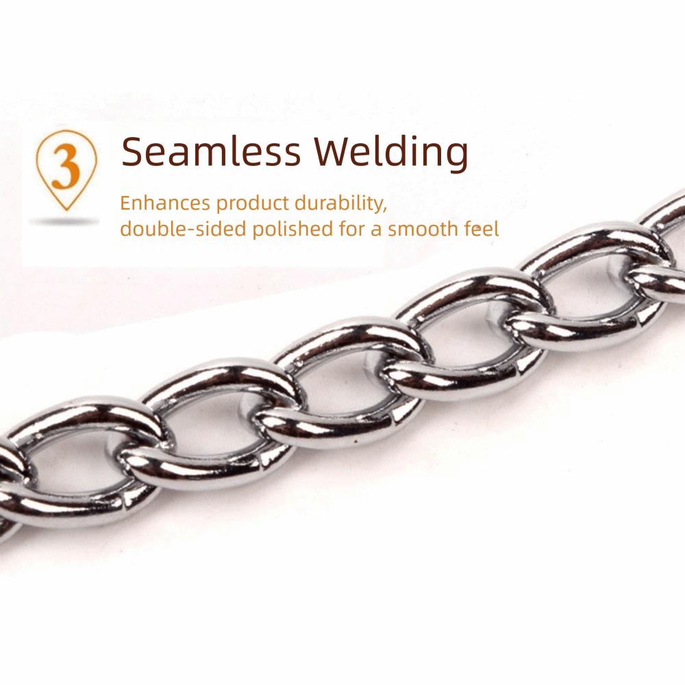 Stainless Steel 2 Way Dog Leash Double Hook Wear Resistant Pet Training Lead Multifunctional 2 Dogs Twin Lead for Two Dogs