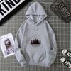 Hooded Dark Forest Print Letter Universe Faith Harajuku Hooded Women Hoodie O-neck Long Sleeve White Tops Female Clothing