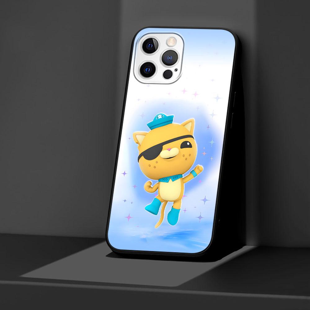 Cartoon Octonauts Case for Apple iPhone 13 14 Plus 11 12 Mini 15 Pro Max 7 8 SE 2020 X XS XR Silicone Black Soft Phone Cover