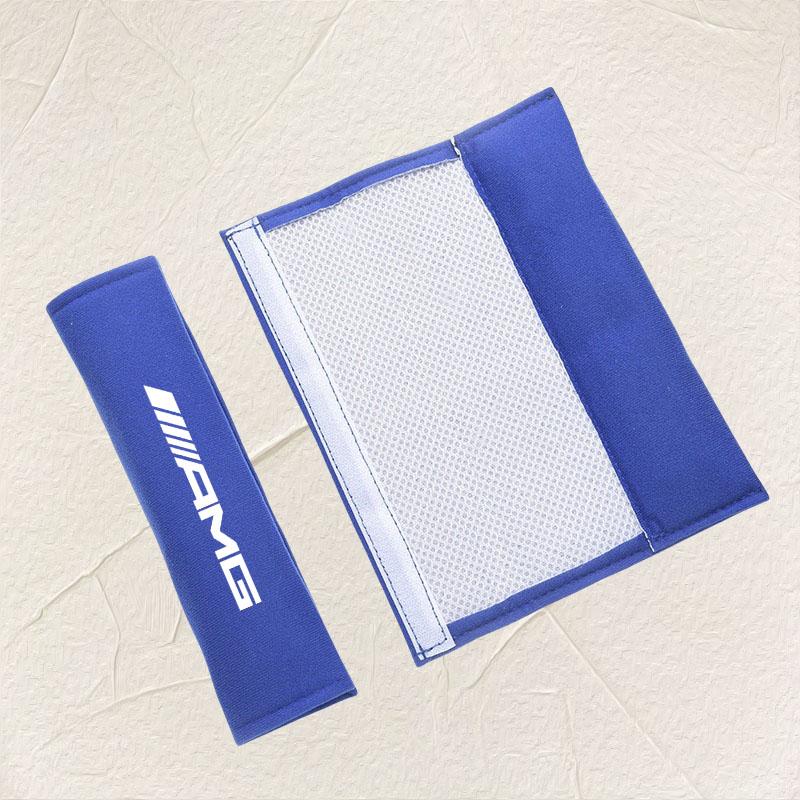 2Pcs Car Interior Accessories Auto Seat Belt Cover Shoulder Pads For Mercedes Benz AMG W204 W205 W203 W211 W212 W213 W201 Car