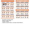 Joint Protection Exercises 2Pcs Full Body Seated Stretching Poster Chart for Seniors Chair Exercise Routine Guide Anti Fall Plan Elderly Low-Impact