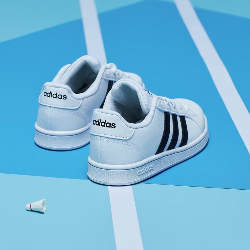 adidas Grand Court Белый Черный Детские EF0103