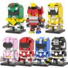 MOOXI MOC Токусацу Команда Brickheadz Совместимые с Аниме Фигурки Строительные Блоки Набор Для Взрослых Игрушки Для Детей Подарки Кирпичи Набор Медола