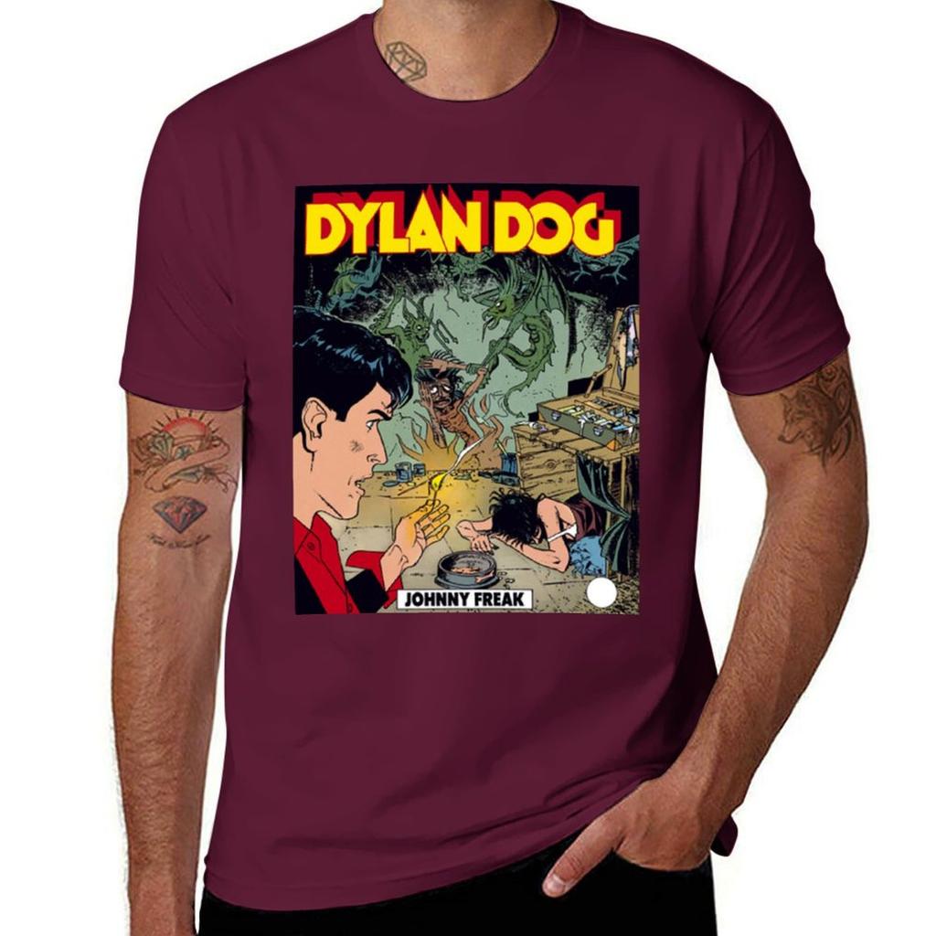 Футболка DYLAN DOG летняя одежда возвышенные черные тяжеловесы мужская одежда