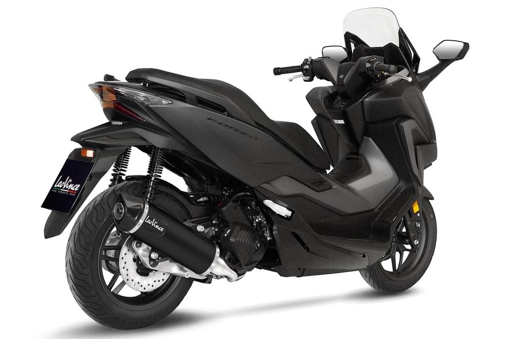 LeoVince Nero 1:1 complete exhaust, with catalytic converter, Honda Forza 125 Euro5 21-24 (E)