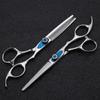 Профессиональные 6-дюймовые синие ножницы для стрижки волос, филировочные парикмахерские ножницы Makas, парикмахерские ножницы