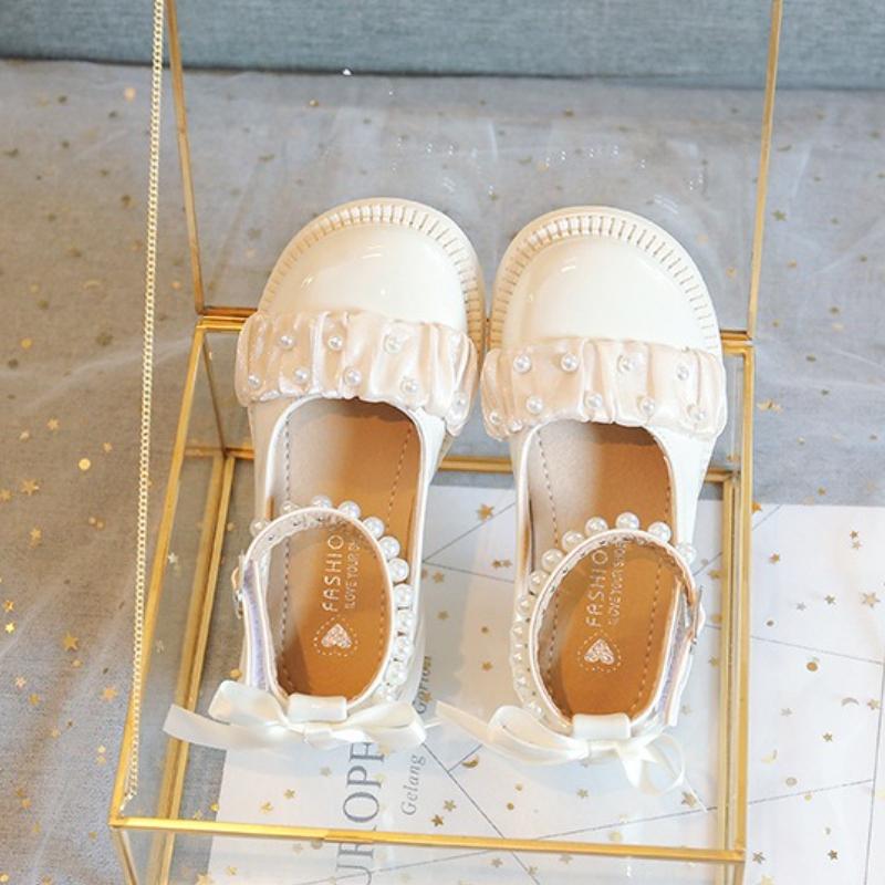 Весна новая кожаная обувь для девочек на мягкой подошве детская обувь модные туфли Мэри Джейн одинарная обувь для девочек противоскользящие туфли принцессы для девочек