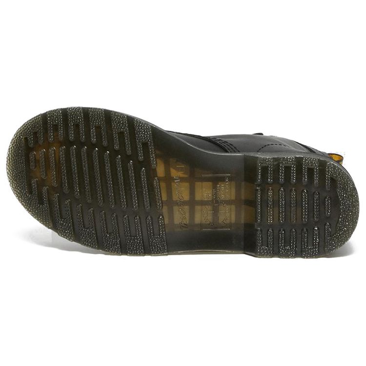 Dr. Martens 1460 Кожаные Короткие Сапоги на Металлической Пряжке с Цепью Женские Черные 27266001