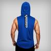Muscleguys Свободный дышащий жилет с капюшоном для бодибилдеров, спортивные футболки без рукавов для бега