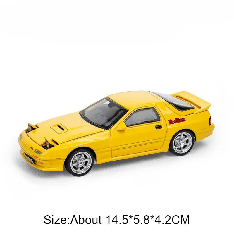 1:Масштаб 32 MX5 RX7 Модель Игрушечной Машинки Литой Металл Двери Открываются Оттяни Назад Симуляция Модели Суперкаров Детские Подарки Коллекция