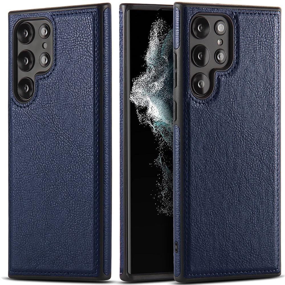 Для Samsung Galaxy S23 Ultra S23 Plus S22 Ultra Plus чехол для телефона противоударный матовый роскошный кожаный чехол из ТПУ с строчкой