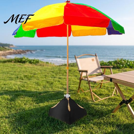 Camping Umbrella Support Beach Base Weight, Fillable Sand Bag Oxford Cloth Picnic Sunshade Stabilizer Heavy Duty Sandbag Stand for Outdoor Patio