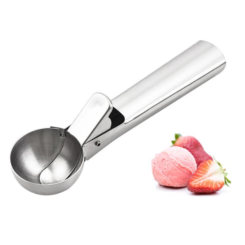 Ice Cream Scoops Stainless Steel Ice Cream Digger Non-Stick Ice Cream Spoon Tool