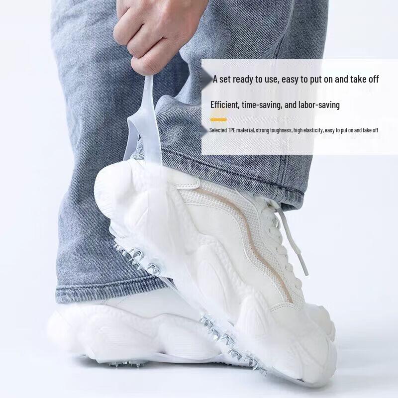 Yishunda Накладки на обувь со шипами для улицы, противоскользящие