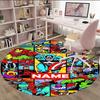 Customizable M-Marvel3 Round Non-Slip Carpet - Ideal for Garden, Picnic, Office, Perfect for Decoration, Suitable For All Seasons