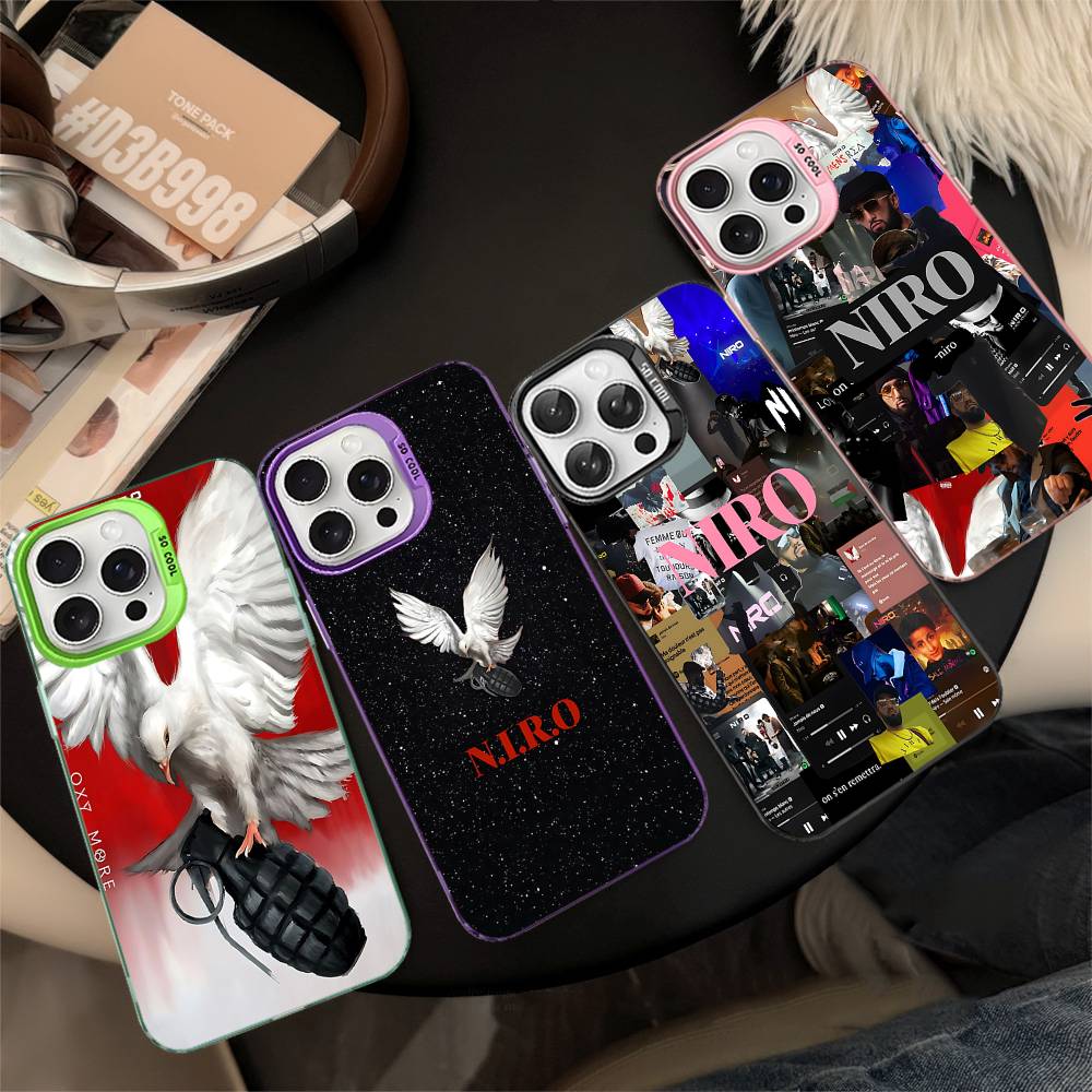 N-NIRO OX7 Phone Case for iPhone 17 16 Plus Pro Max 15 14 13 12 11 Matte Colorful Covers