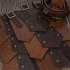 Средневековая кожаная защита бедра, LARP Косплей Хэллоуин Костюм Двусторонний поясной доспех Доспех наемника Рыцаря Юбка