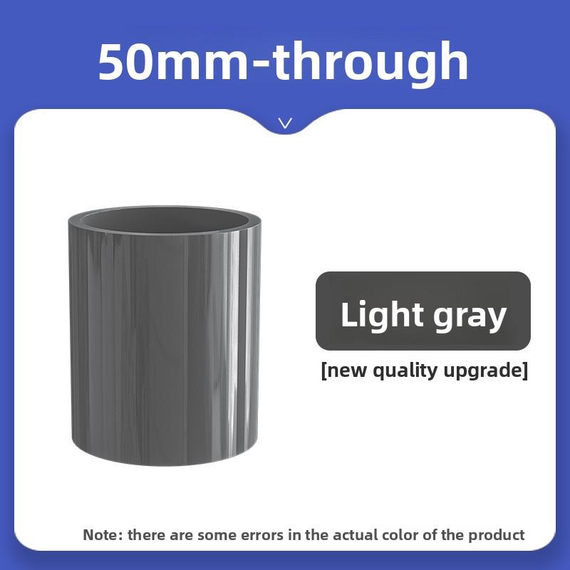 Белый ПВХ соединитель для труб 20/25/32/40/50 мм для садового орошения, аквариума, фитинги для водопроводных труб, адаптер для аквариума, прямые трубные соединения