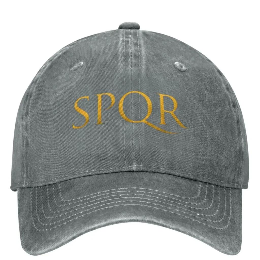 Индивидуальная золотая кепка-бейсболка SPQR, повседневная, летняя, тракер, дропшиппинг, для улицы, спорта, хип-хопа, унисекс, мужская, классическая кепка-бейсболка