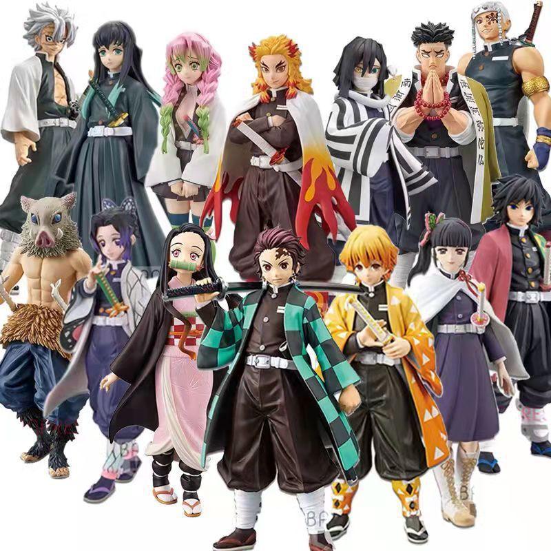 Аниме Demon Slayer Kimetsu no Yaiba фигурка Камадо Танджиро фигурка Agatsuma Zenitsu Nezuko Warrior ПВХ модель игрушки