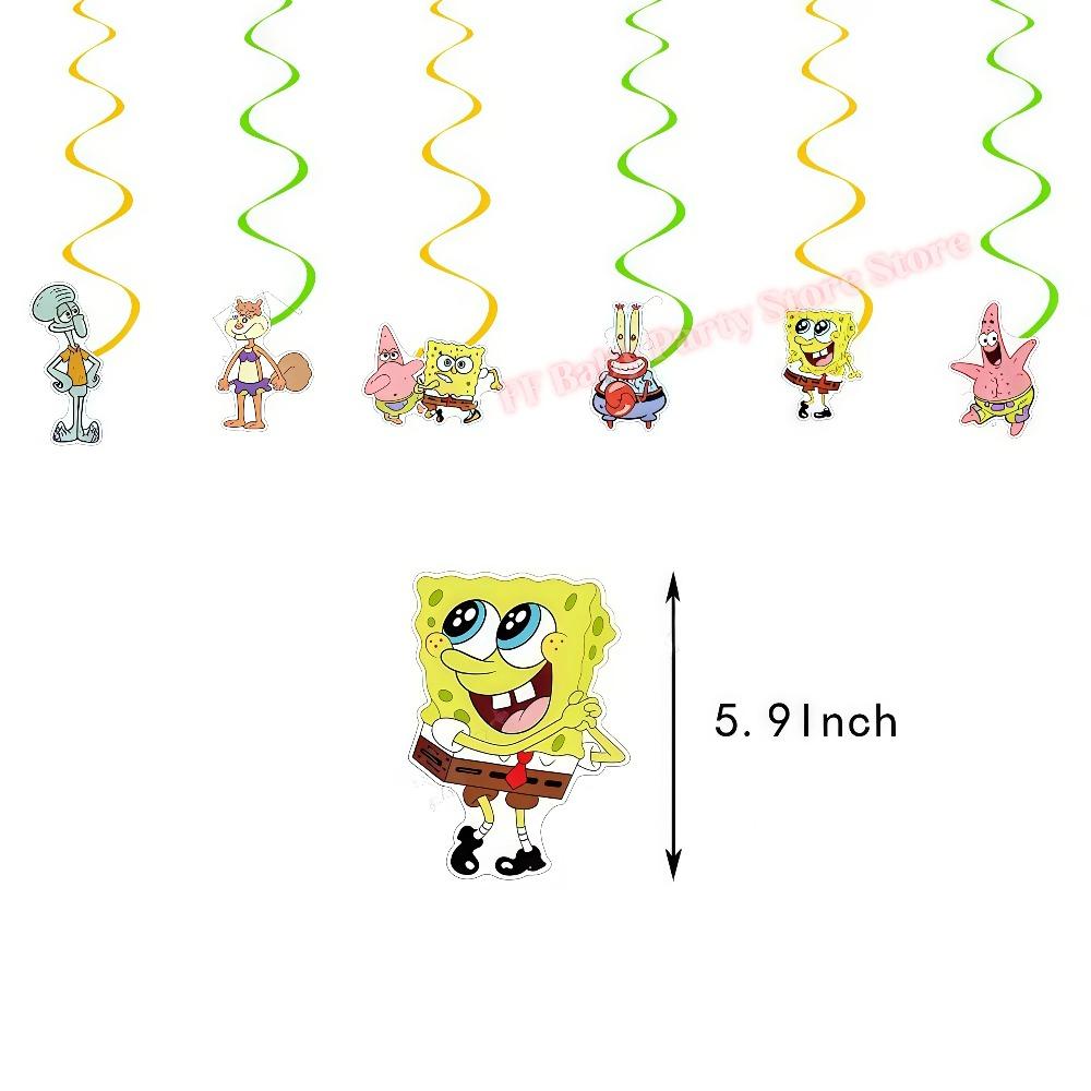 Cartoon Spongebobed Birthday Party Favors Bracelets Keychains Carnival Prizes Pinata Goody Bag Fillers Party Gift Birthday Decor