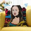 Mona Lisa Funny Meme World Various Sizes Square Pillow Case For Car Home Bedchamber Decor