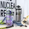 Water bottle summer trend sports straw water cup food grade high temperature resistant male and female students large capacity double drinking cup