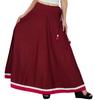 Bimba Women Long Boho Maxi Skirt Cotton Flared Skirts With Drawstring Waist