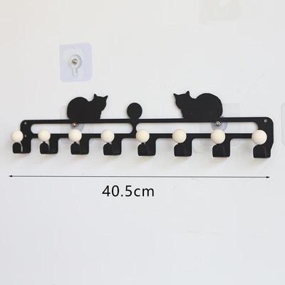 Wall-Mounted Wooden Cat Coat Hooks