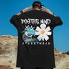 T-Shirt Ko3d Flower Pattern Casual T-Shir Fashion Hip Hop Short Sleeved Tees Loose Plus Size Clothing Daisy