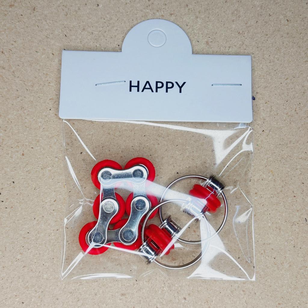 Набор fidget-игрушек из велосипедной цепи - Шесть роликовых цепей и Ключевая флиппи-цепочка Новинка Игрушки для снятия стресса для снятия напряжения Аутизм СДВГ СДВ