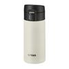 Tiger Thermos Water Bottle 360ml Mug Bottle One Touch Lightweight Stainless Steel Bottle Vacuum Insulated Thermal Insulation White (TIGER) MKA-K036WK