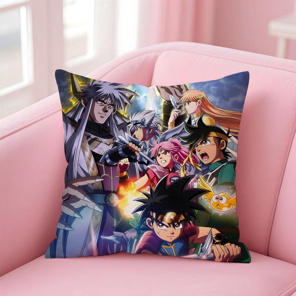 Cute Japanese Game DDragon Quest Slime Cushion Cover Pillow Case Soft Skin Friendly Fabric Concealed Zipper