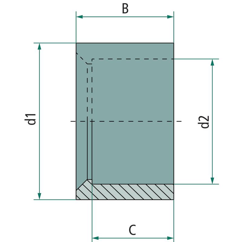 Reducing sleeve 50x40 31x26 PN 16 bar type A+ BSP drip line