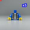 Нетоксичные Moc Кирпичи 4 см Фигурка Печатная Часть Тела Костюм Туловище Женщина Мужчина Бейсбольная Форма Строительные Блоки Собирает Детские Игрушки Подарки