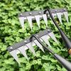 Garden Weeding Rake with Gloves High Hardness Ergonomic Handle Sharp Tip Design Multipurpose Hand Weeder Tool