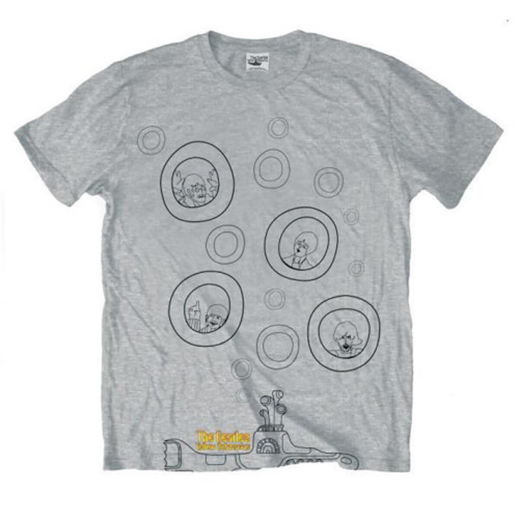 Grey The Beatles Bubbles offiziell Herren T-Shirt Unisex