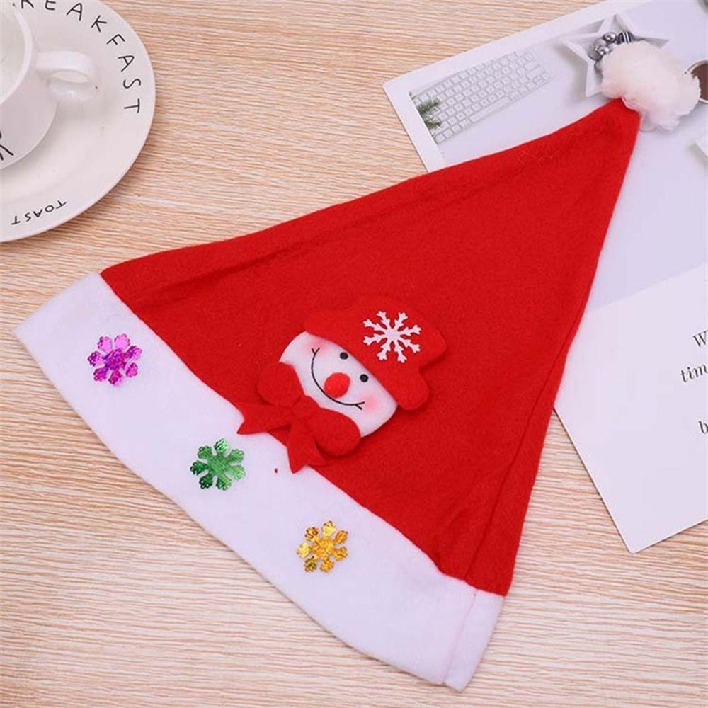 Christmas Ornaments Xmas Caps Light Up Cap Santa Claus Hat Christmas Decorations LED Christmas Hat