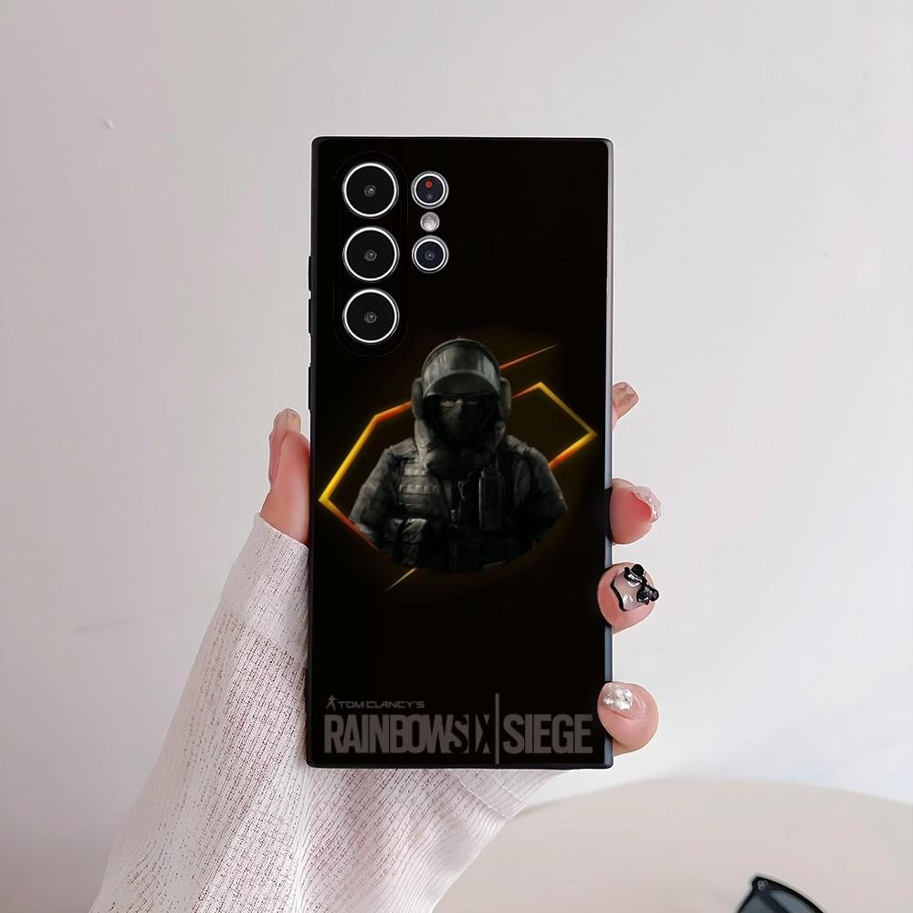 Game R-Rainbow 6 Siege Phone Case For Samsung Galaxy S25 S24 S22 S23 Ultra S21 S20 Plus 5G Frosted Non-Slip Full Cover Soft Case