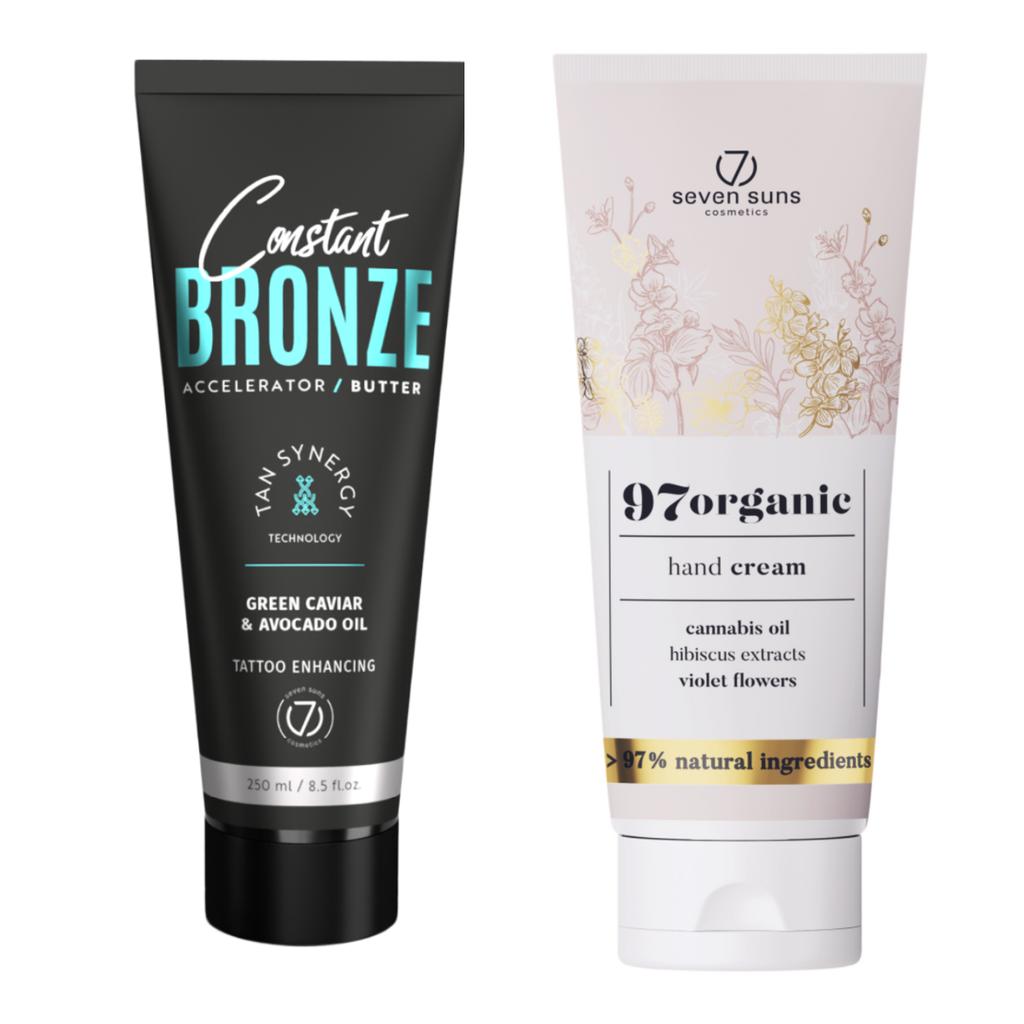 7Suns Constant Bronze Accelerator Butter 250ml + Free Hand Cream 75ml