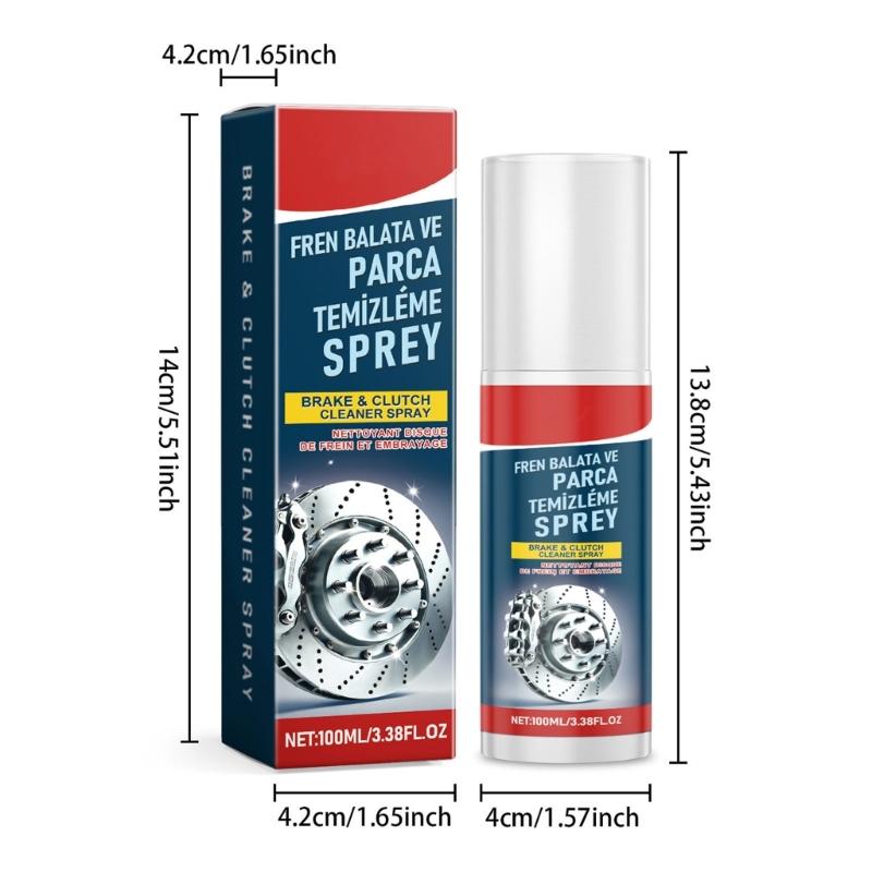 1pc/2pcs Brake Rust Remover Sprayer With Double Action Cleaning And Polishing Technology Cleaning Solution for Disc Hub Rims