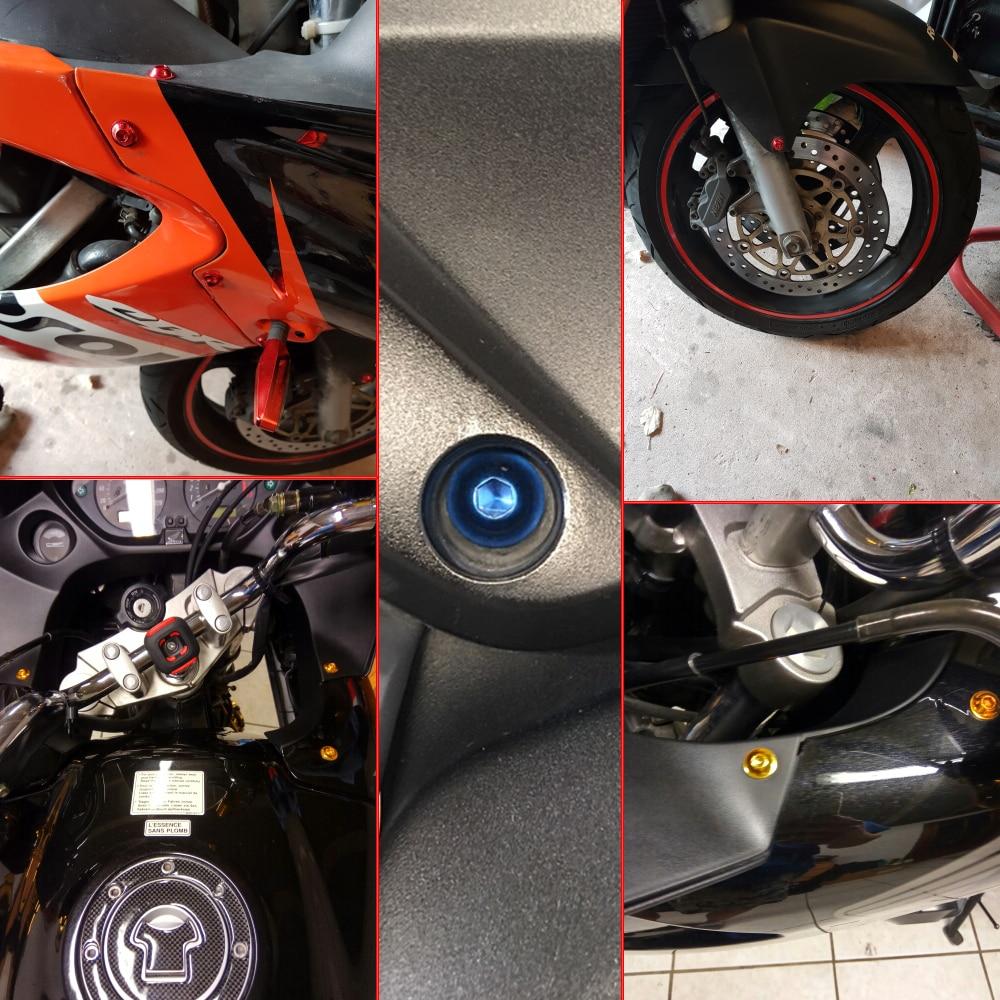 For Yamaha YZF R1 R3 R6 R6S R25 FZ1 FZ6 FZ8 MT07 MT09 FZ07 FZ09 Tracer FZR 600 750R CNC Fairing Bolt Kit Fastener Clips Screw