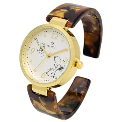 Snoopy PNT038-3 Акриловый браслет Коричневые женские часы