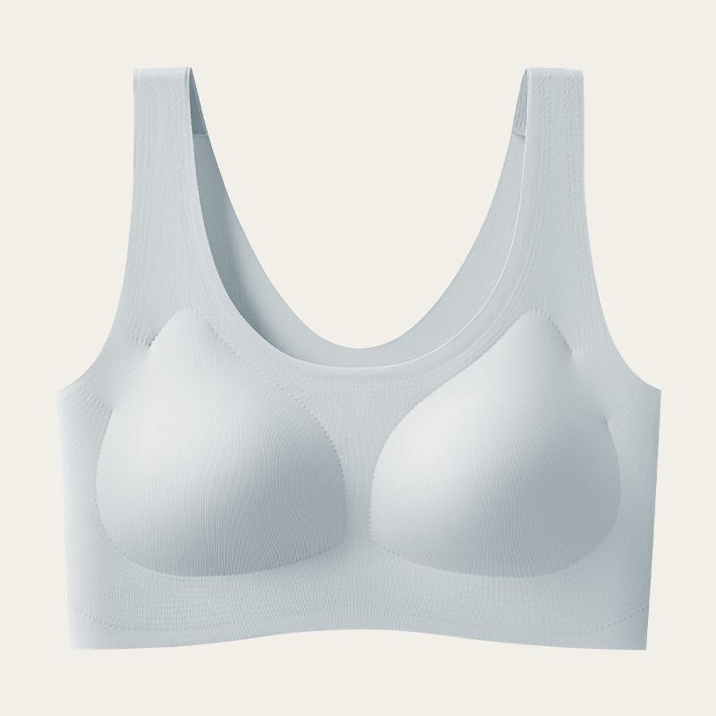 Women's Invisible Seamless Liquid Foundation Bra Underwear Female Vest Tube Top Push Up Bra M-XL