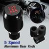 Universal Auto Car 5 Speed Aluminum Alloy Manual Gear Stick Shifter Shift Knob