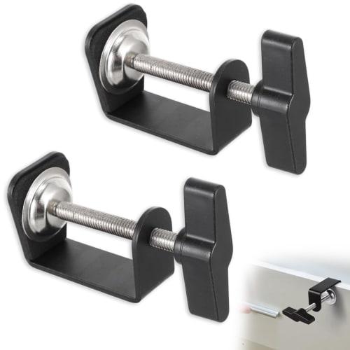 YACHUN Set of 2 C-Shaped Metal Woodworking Clamps, Adjustable, Maximum Opening 45mm, Fixing Hardware, DIY Tool, Shelf Bracket, Drawer G-Clamp, Hanging
